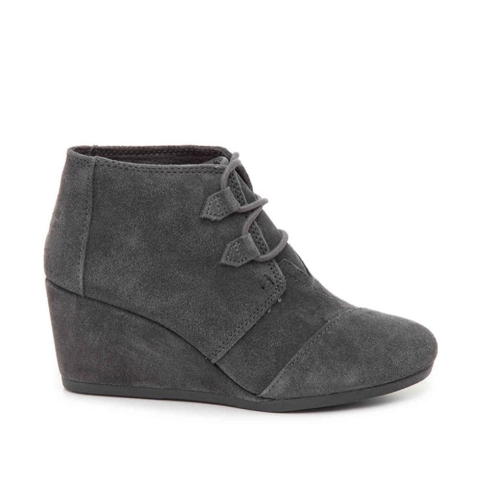 Kala Suede Lace Up Wedge Bootie - Toms